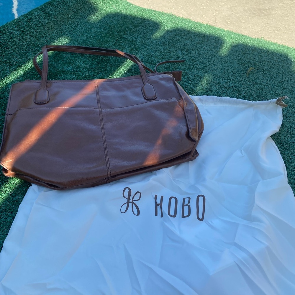 HOBO Friar Tote Brown Leather Hobo Bag